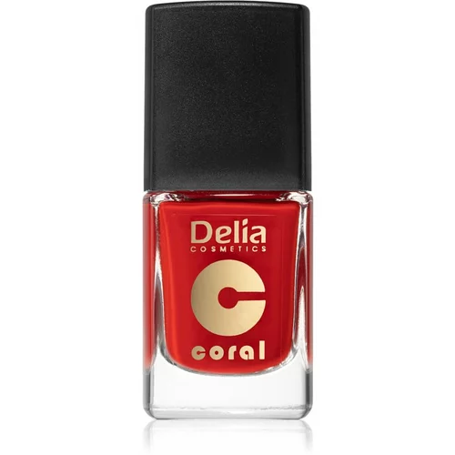 Delia Cosmetics Coral Classic lak za nohte odtenek 515 Lady in red 11 ml