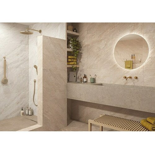 Halc&amp;oacute;n Podna pločica Quartz Stone Sand (60 x 120 cm, Mat) Slike