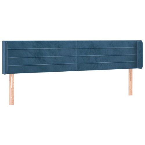 Maison Chic vzglavna omarica - nočna omarica - posteljna omarica z ušesi temno modro 163x16x78/88 cm žamet, (21712391) Cene