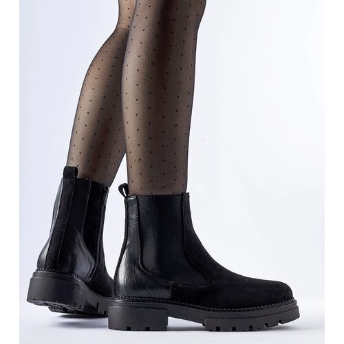 Gemre Black ankle boots with chunky sole Hodges Cene