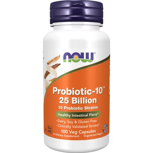 Now Foods Probiotiki-10 s 25 milijard koristnih bakterij NOW (100 kapsul)