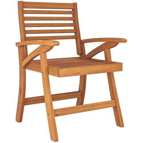  5-dijelni vrtni blagovaonski set od masivnog bagremovog drva Smeđa &amp;Oslash; 110 cm Slike