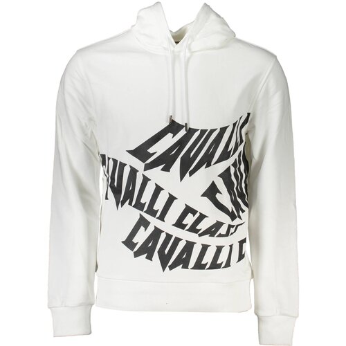 Cavalli Class SWEATSHIRT WITHOUT ZIP MAN WHITE Cene
