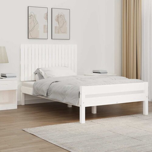  Zidno uzglavlje bijelo 108 x 3 x 60 cm od masivne borovine Cijene