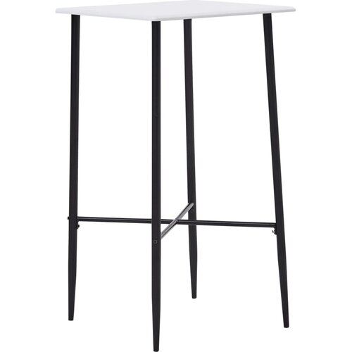 VidaXL Barska miza bela 60x60x111 cm mediapan Slike