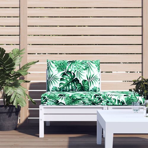 vidaXL Jastuci za palete 2 kom s uzorkom lišća od tkanine Cijene