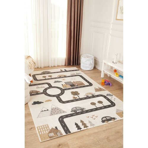 Conceptum Hypnose Tepih Bohem Kids Road, 80x300 cm, Sivi Cijene