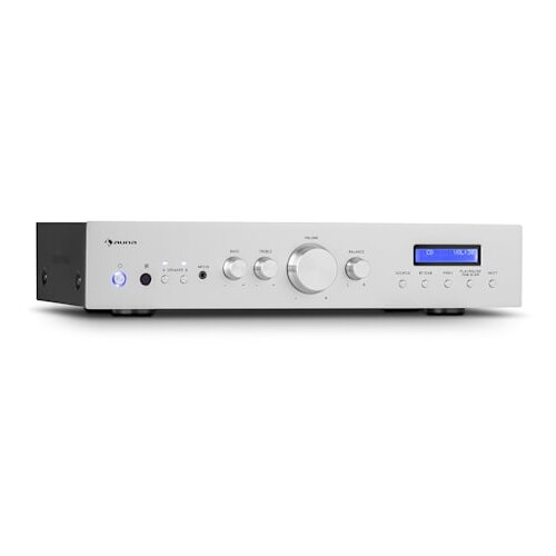 Auna AMP-CD608 DAB, HiFi stereo ojačevalnik, 4 x 100 W, RMS, DAB + BT, optični vhod, daljinski upravljalnik - Slike