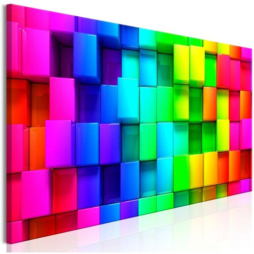  Slika - Colourful Cubes (1 Part) Narrow 135x45 Cijene