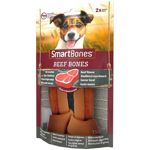 SmartBones žvečilne kosti za srednje velike pse - govedina - 2 x 2 kosa Slike