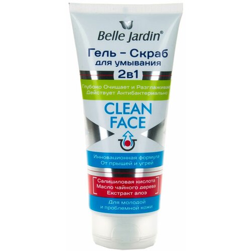 Belle Jardin gel za čišćenje lica i piling protiv akni i mitisera Slike