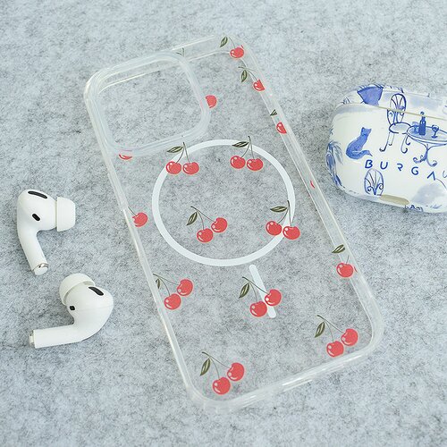 Nanobit Maska za iPhone 16 Pro Sweet Cherry Mag Case Print Slike