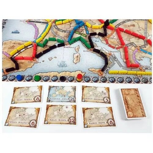  Dru&amp;scaron;tvena igra Ticket to Ride Europa Slike
