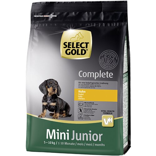 Select Gold dog complete mini junior poultry 1kg Slike