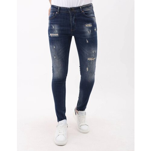 Mario Morato Kavbojke slim 154183409 Modra Slike