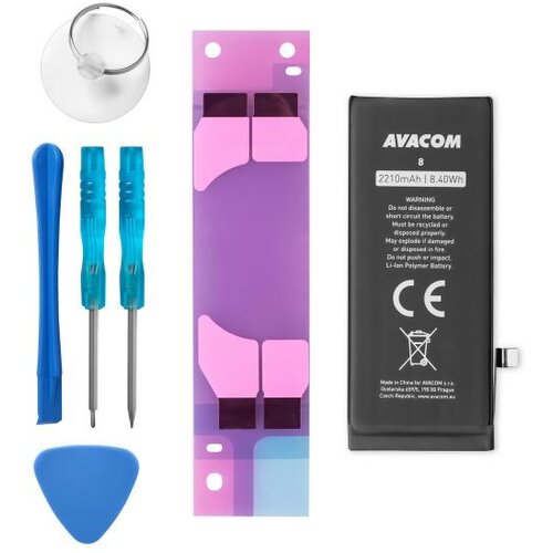 AVACOM Baterija za Apple iPhone 8 - visoka zmogljivost, Li-Ion 3,82 V 2210 mAh (nadomešča 616-00357), (20776988) Cene