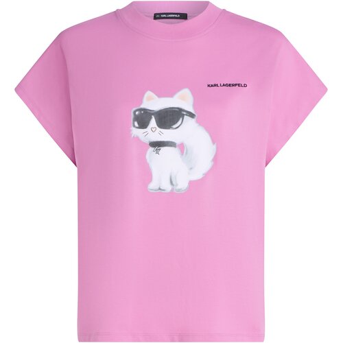 Karl Lagerfeld Majica nude / ružičasto crvena / crna / bijela Slike