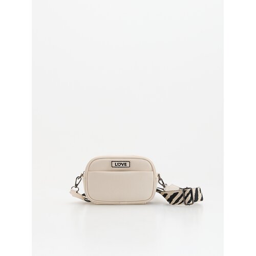 Reserved Torba s ukrasnom naramenicom - krem Slike