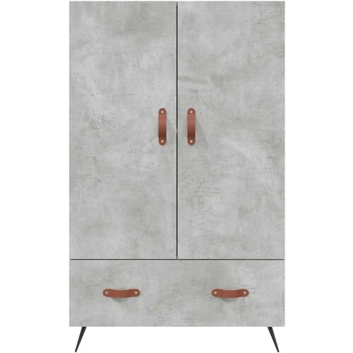 VidaXL Visoka komoda boja betona 69 5 x 31 x 115 cm konstruirano drvo Slike