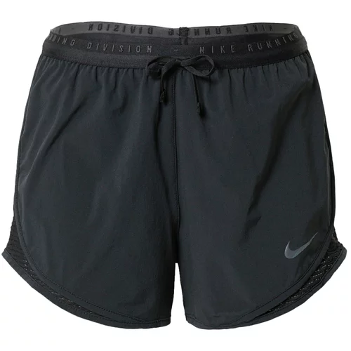 Nike Športne hlače temno siva / črna