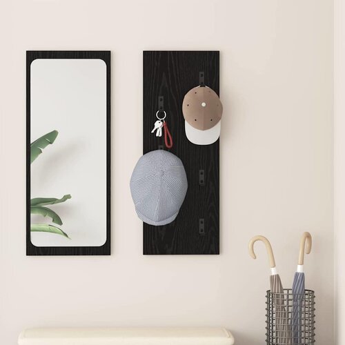  Vješalica za kapute na zidu Zidne Crni hrast 30 x 1,5 x 80 cm Cene