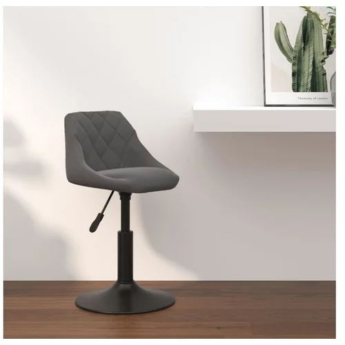  Barski stolček temno siv žamet