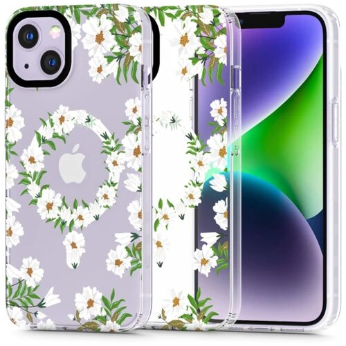 TECH-PROTECT MAGMOOD MAGSAFE maska za IPHONE 13 WHITE DAISY Cijene