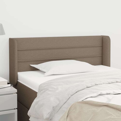  Vzglavje z ušesi taupe 83x16x78/88 cm blago Cene