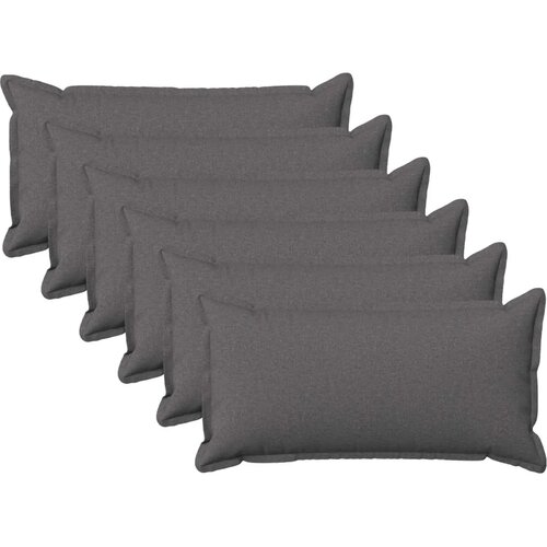  Jastuk s jastukom HOUTEN 6 kom. Svjetlosiva Umjetni lan - Svjetlosiva 40 x 80 cm 6 Cijene