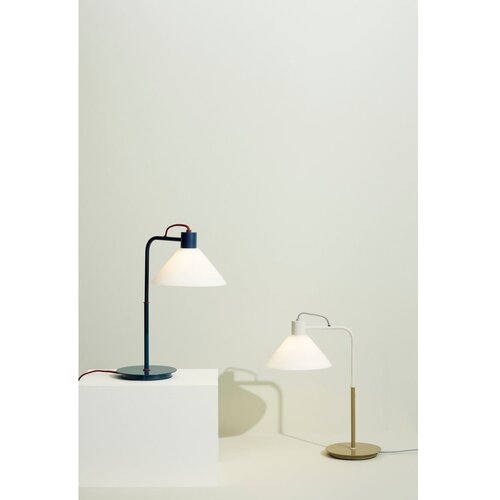 H&amp;uuml;bsch Petrolej zelena stolna lampa sa staklenim sjenilom (visina 44 cm) Spot &amp;ndash; Slike