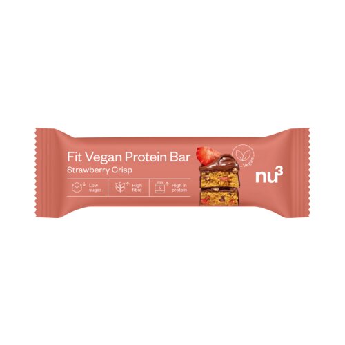 Fit Vegan Protein Bar - Strawberry Crisp Cene