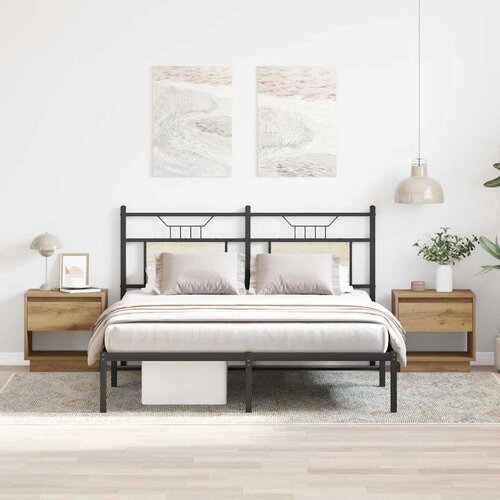  Noćni ormarić s ladicama 2 pcs Umjetnički hrast 45 x 34 x 44 cm Cene