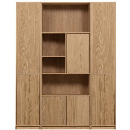 vtwonen Modularna biblioteka u dekoru hrasta u prirodnoj boji 157x199 cm Modulair – Cijene