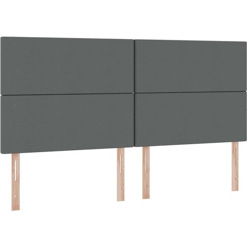  Krevet s madracem i skladi&amp;scaron;tem Tamno siva 200 x 200 cm Slike