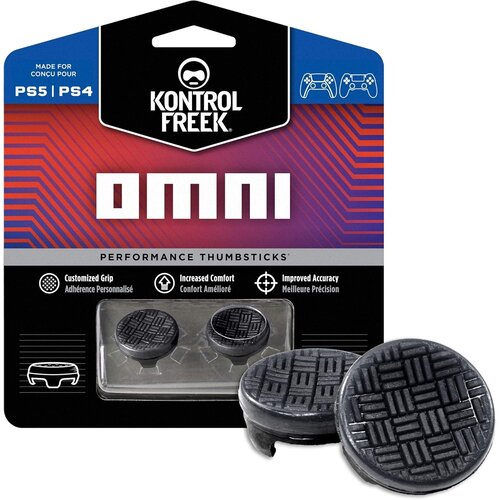 KontrolFreek Omni Black analogni gobici za PS4 &amp;amp; PS5 &amp;amp; Switch Pro Slike