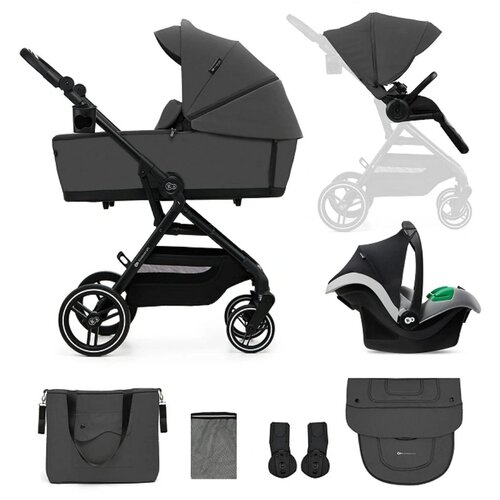 Kinderkraft dječja kolica Yoxi MINK PRO 3u1, Moonlight Grey Cijene