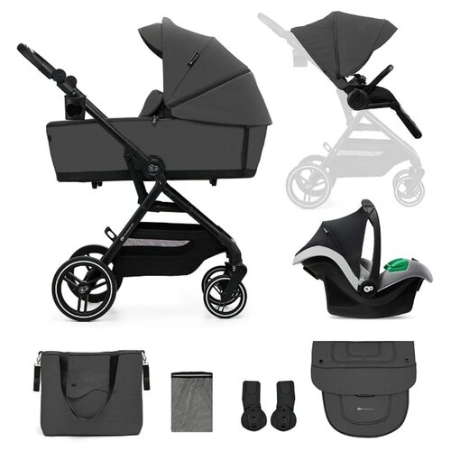 Kinderkraft Kolica YOXI Mink Pro 3u1 Moonlight Grey Cene
