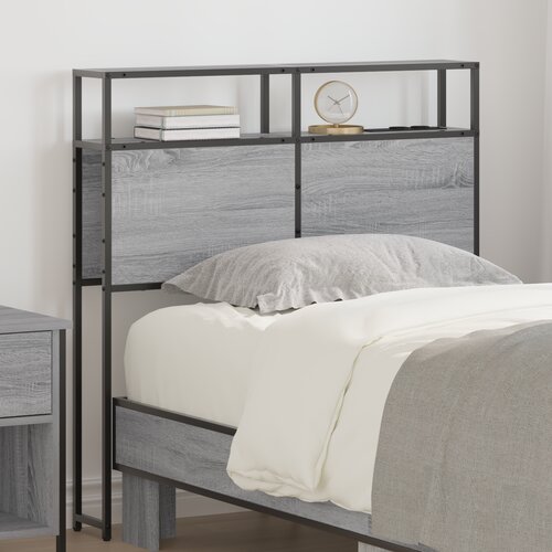 VidaXL Skladi&amp;scaron;čni naslon Siva sonoma 90 cm Konstruiran les Slike