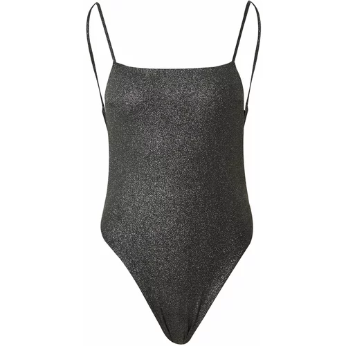 Calvin Klein Swimwear Jednodijelni kupaći kostim crna melange