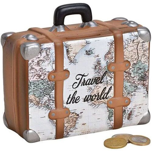  Kasica kofer travel 14x6xh13cm Cene