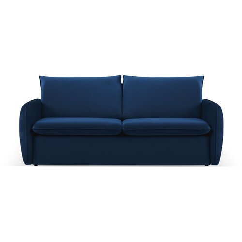 Cosmopolitan Design Tamno plava baršunasta sklopiva sofa 214 cm Vienna – Cijene