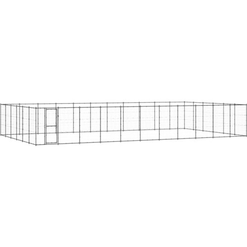 VidaXL vanjski kavez za pse čelični 79,86 m&amp;sup2; Slike
