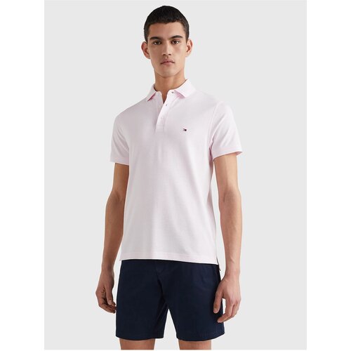 Tommy Hilfiger Light pink mens polo shirt 1985 Slim Polo - Men Slike