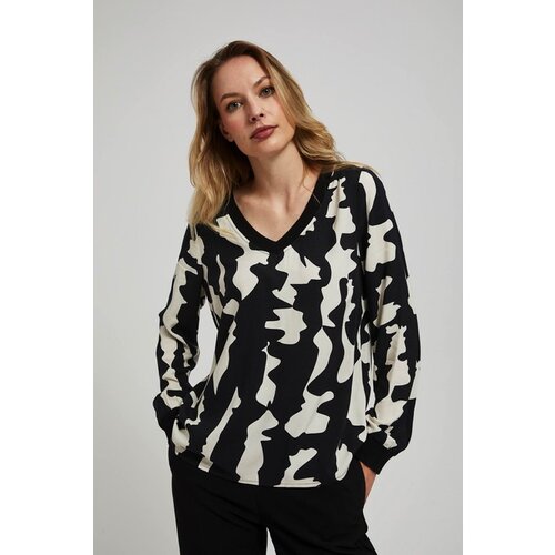 Moodo Patterned V-neck shirt Cene