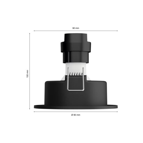 Philips Hue LED vgradni žaromet White &amp;amp; Color Ambiance Centura (RGBW, Premer: 9 cm, Barva ohi&amp;scaron;ja: Črna) Slike