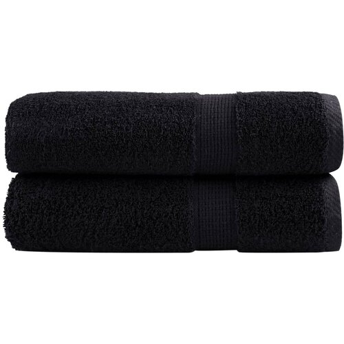 Premium ručnici za tu&amp;scaron;iranje SOLUND 2 kom. crni 70x140 cm 600 g/m&amp;sup2; - Crna 70 x 140 cm 2 Slike