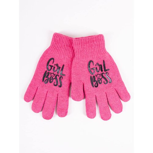 Yoclub Kids's Gloves RED-0201G-AA5A-002 Slike