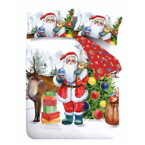 Catherine Lansfield Enojna posteljnina 135x200 cm Retro Santa – Cene
