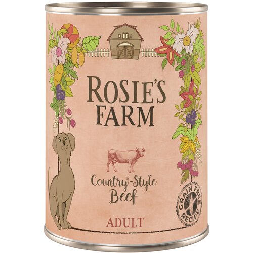 Rosie's Farm Ekonomično pakiranje Adult 24 x 400 g - govedina Cijene