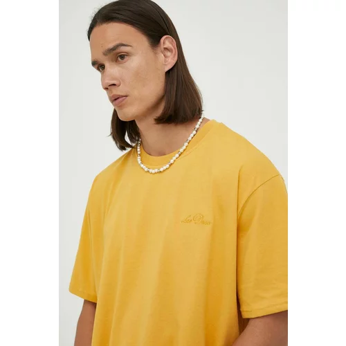 Les Deux Kratka majica moški, rumena barva